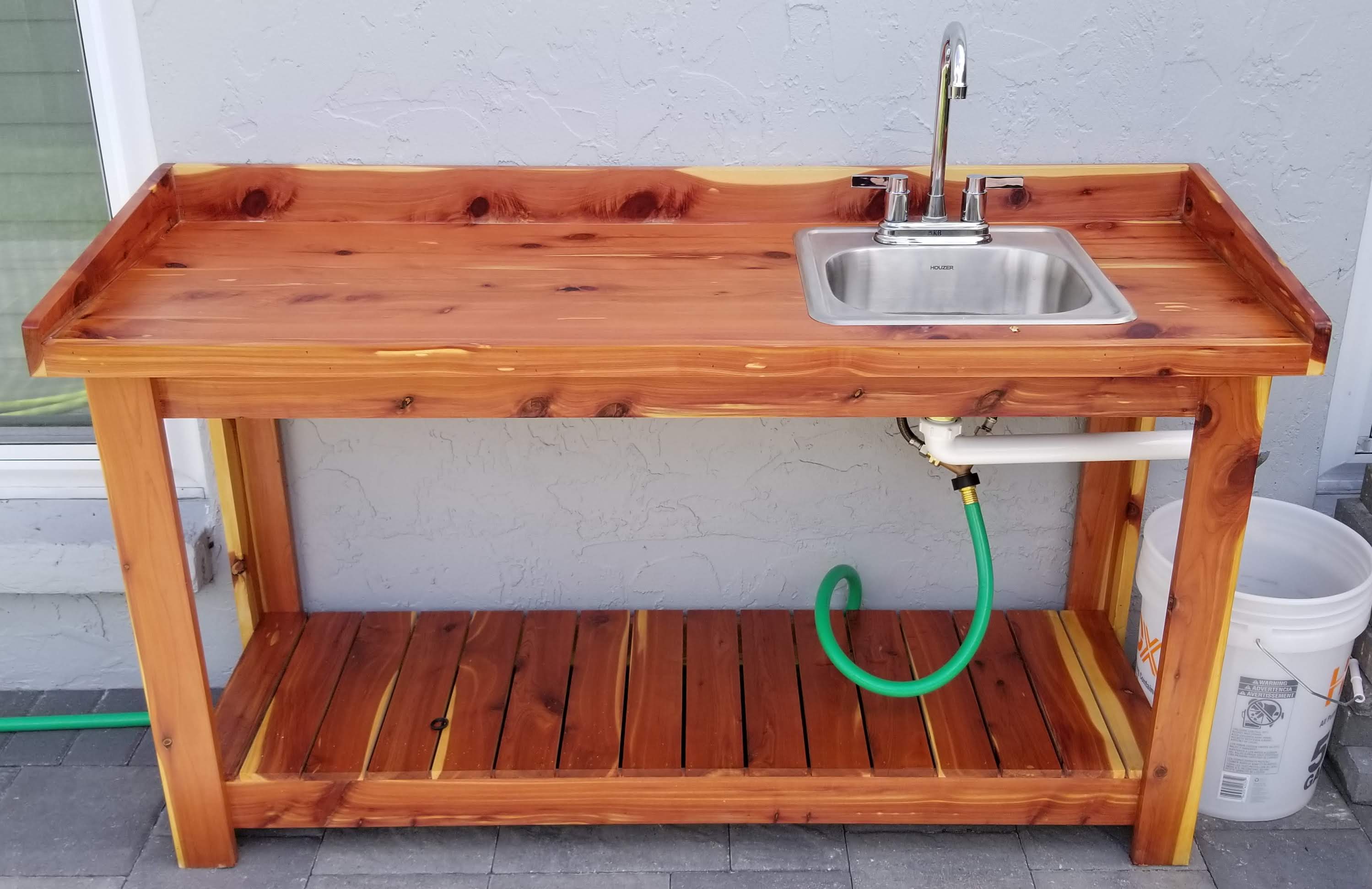 Garden Workbench with Sink