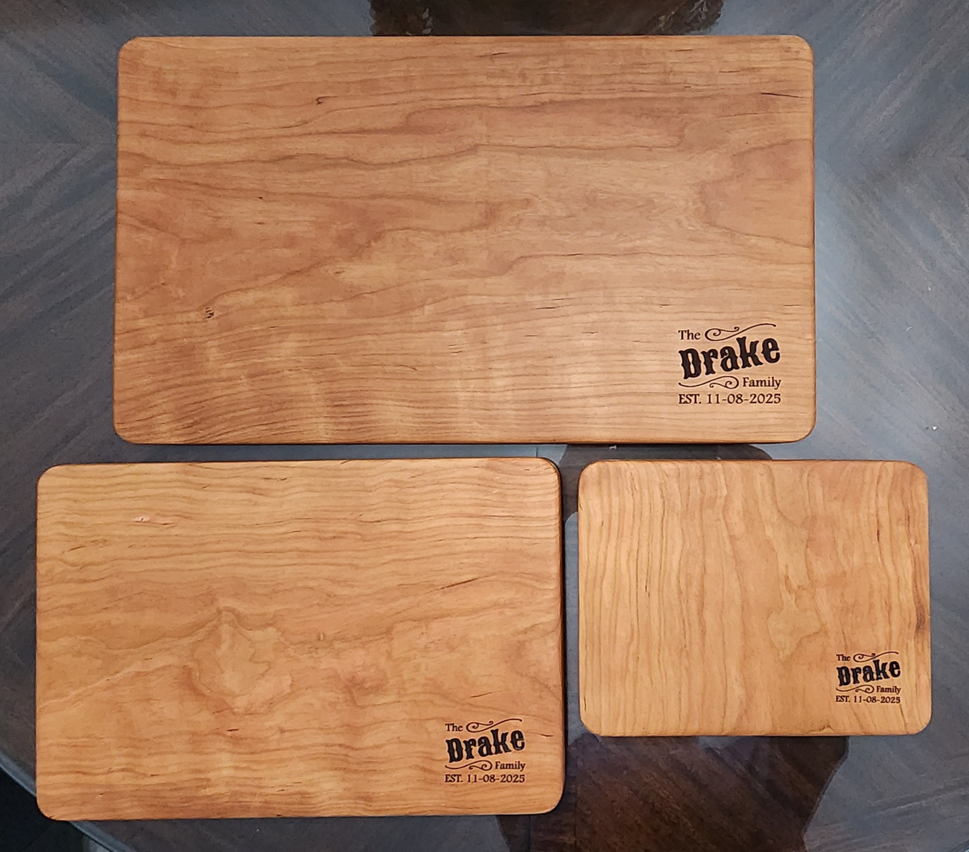Wedding Gift Cutting Board Set